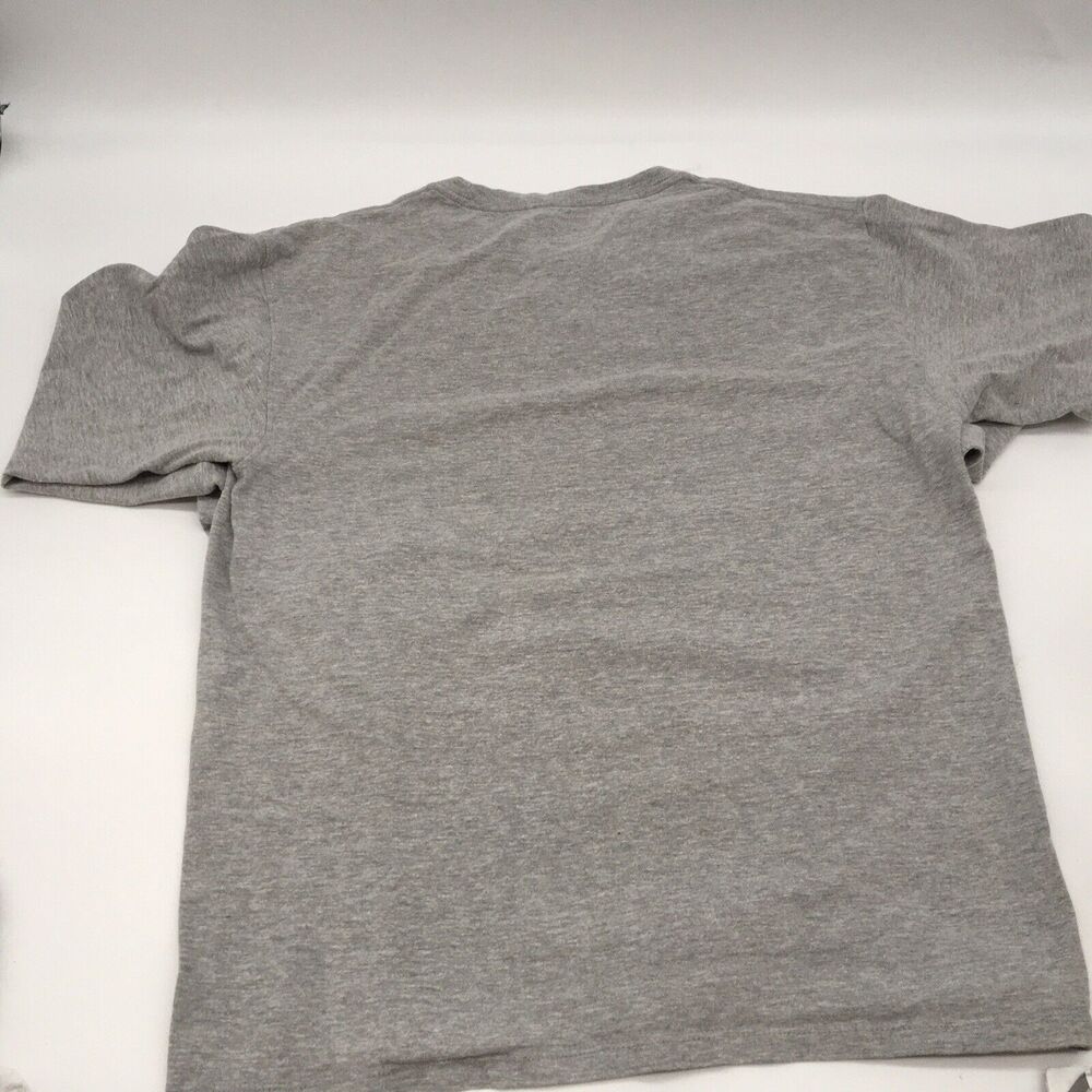 2 Mens CHAMPION Long Sleeve T Shirts Red And Gray  M GUC Logo - Picture 10 of 10